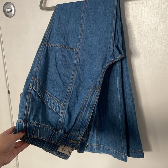 Madewell Denim Pull-On Loose Flare Pants medium - Picture 8 of 9